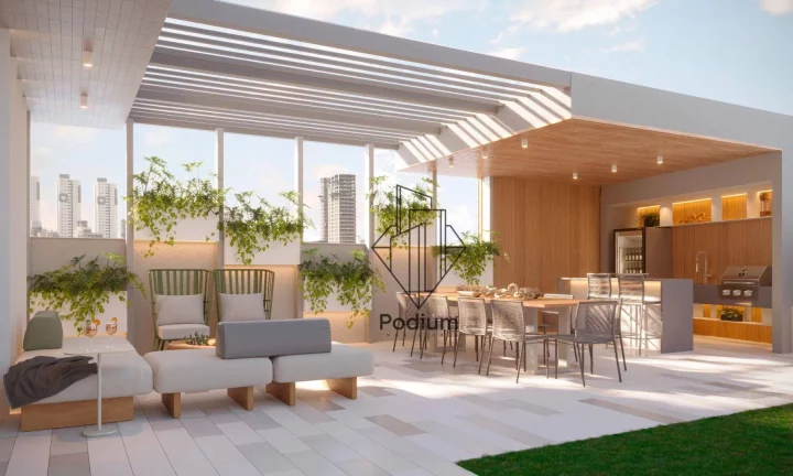 Imagem Apartamentos com varanda / sacada gourmet e vista para o mar nas proximidades do Parque Linear Parahyba 2 no bairro do Jardim Oceania / Bessa