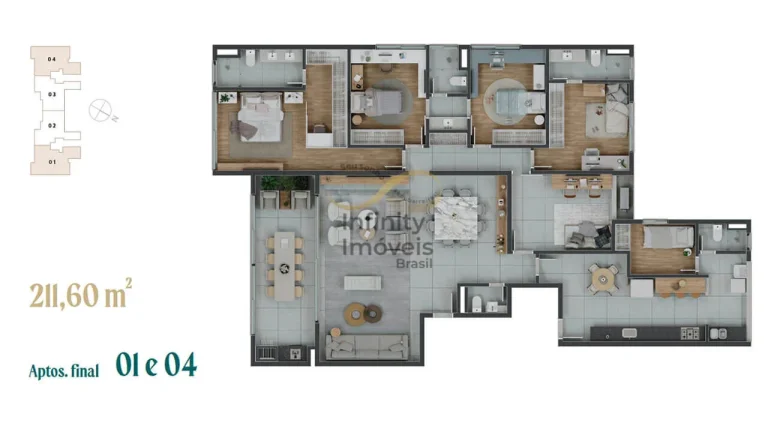 Imagem ALTO BELVEDERE MONT BLANC - Apartamento à venda no bairro Serra do Curral Del Rey - Nova Lima/MG