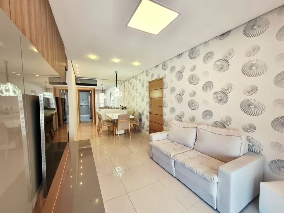 Imagem Apartamento em andar alto com 3 suítes e vista livre a venda no boqueirão em Santos