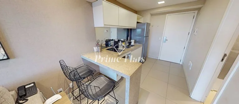 Imagem Flat disponível para locação no VHouse Faria Lima, com 36m², 1 dormitório e 1 vaga