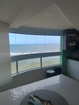 Imagem Apartamento de frente a Praia e com vista pro Mar na Praia Grande - 100 m² - 2 Quartos, 1 Suite, 1 Vaga, Varanda Gourmet.