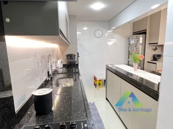 Imagem SANTO ANDRÉ Apartamento sem condomínio, 84M²,3 dormitórios, espaço gourmet, 2 vagas ótimo valor e localização !!!