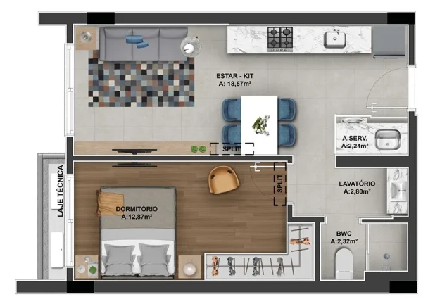Imagem Apartamento 2 Dormitórios para venda em Florianópolis - SC