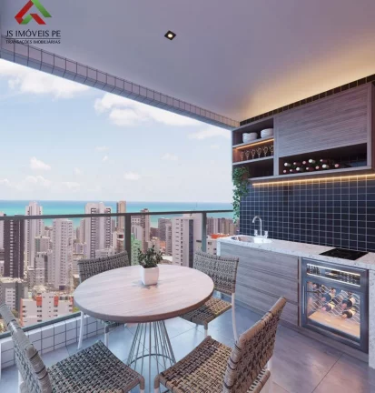 Imagem Excelente oportunidade: Apartamento à venda em Recife-PE, Boa Viagem! 3 quartos, 1 suíte, 3 banheiros, 2 vagas, 91,34 m².
