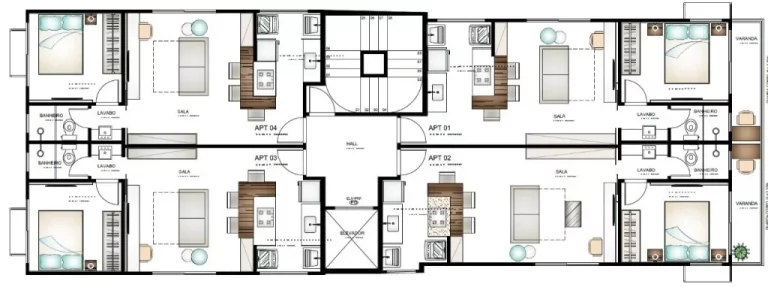 Imagem APARTAMENTO COM 1 QUARTO NA MATA DA PRAIA / VITÓRIA - ES