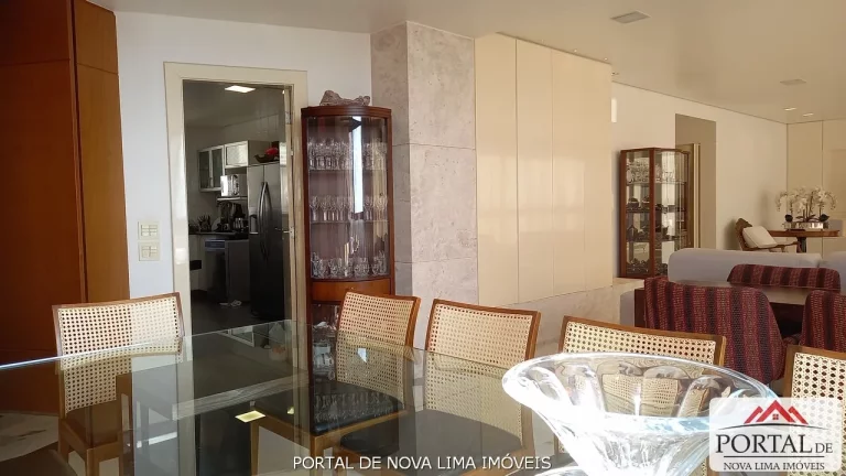 Imagem Apartamento a venda no Belvedere, um apartamento de 4 quartos a venda, 240 m² e 5 vagas livres, acabamento impecável