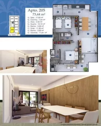 Imagem Lançamento a venda de 2 quartos nas Palmeiras em Cabo Frio - RJ