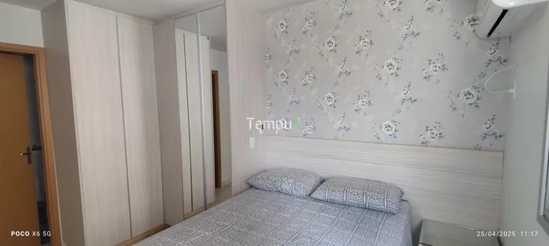 Imagem Residencial Viva Parque Cascavel - Apartamento Mobiliado, Condomínio Viva Parque Cascavel, 2 quartos 1 suíte, Parque Amazônia - Goiânia-GO