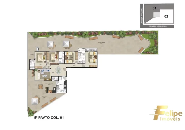 Imagem LANÇAMENTO NA PRAIA DO MORRO COM 4 SUITES 2 APTOS POR ANDAR/ GUARAPARI - ES