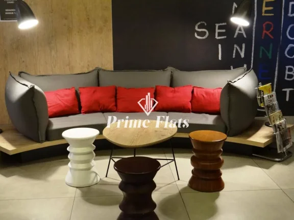 Imagem Flat disponível para venda no íbis Santos Valongo, com 18m², 1 dormitório e 1 vaga