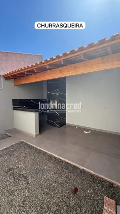 Imagem Casa geminada na Zona Norte de Londrina com 2 dormitórios, sendo 1 suíte, banheiro social, sala e cozinha integradas, 1 vaga de garagem e 125 m² de terreno
