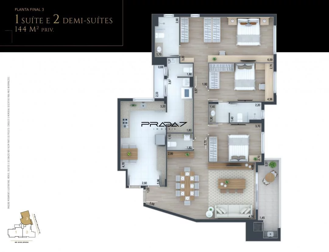 Imagem Apartamento com 4 Dormitorio(s) localizado(a) no bairro Juvevê em Curitiba / PARANA Ref.:9