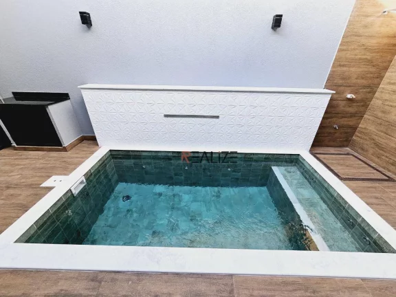 Imagem Casa moderna com piscina e 3 suítes à venda, 140 m² por R$ 1.280.000 - Condomínio Jardim Brescia - Indaiatuba/SP