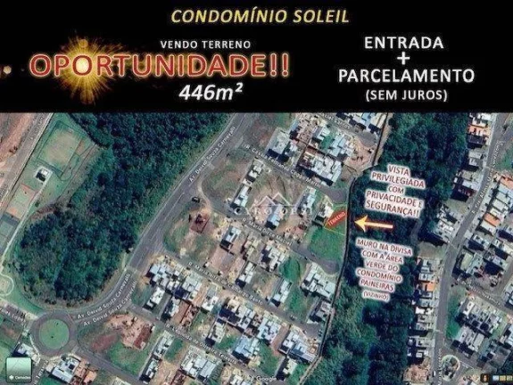 Imagem Terreno à venda, 446 m² por R$ 380.000,00 - Soleil - Piracicaba/SP