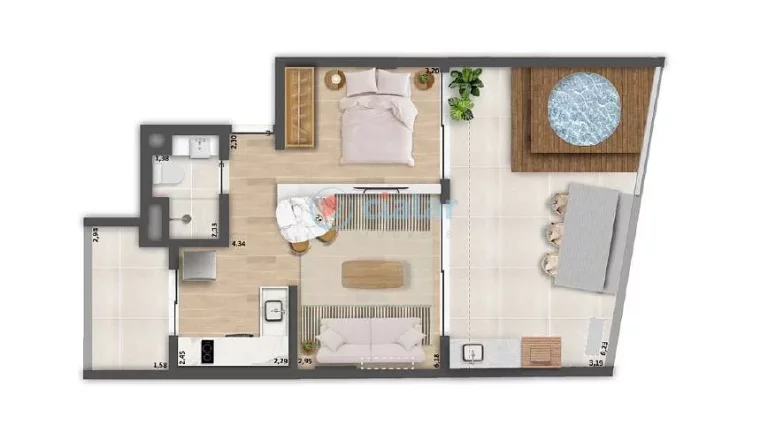 Imagem Apartamento à venda 2 Quartos 65.66M Copacabana Rio de Janeiro - RJ | Be in Rio Tonelero