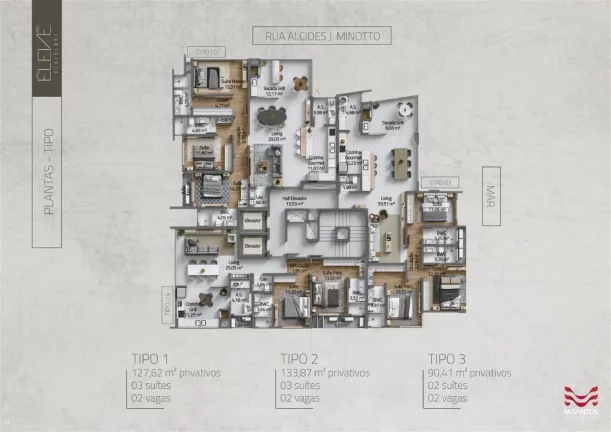 Imagem Apartamento Quadra Mar para Venda em Porto Belo, pereque, 2 dormitórios, 2 suítes, 3 banheiros, 2 vagas