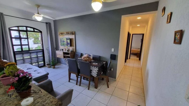 Imagem Apartamento com 2 dormitórios à venda, 77 m² por R$ 362.000,00 - Caiçara - Praia Grande/SP