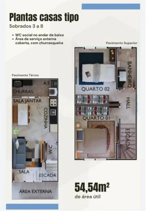 Imagem CASA COM 54.54 m² - VILA ANTARTICA - PRAIA GRANDE SP
