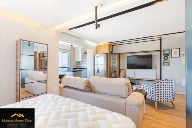 Imagem Apartamento Mobiliado à venda com 1 dormitório e 1 vaga na Vila Leopoldina - Portaria 24 hs, Edifício com Lazer e Gerador
