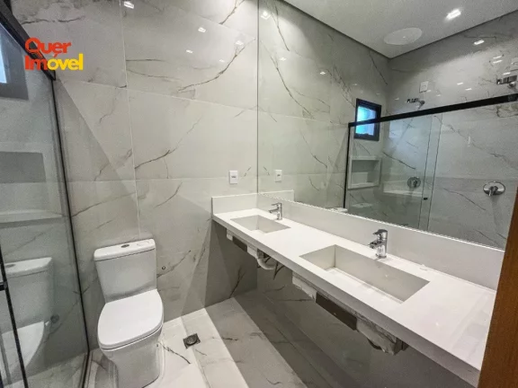 Imagem Casa de luxo em condomínio no Real Sul, Ribeirão Preto-SP - 3 suítes, 4 banheiros, 4 vagas - Condomínio Vivendas da Mata Portal Aroeira - Quer Imóvel Negócios Imobiliários.