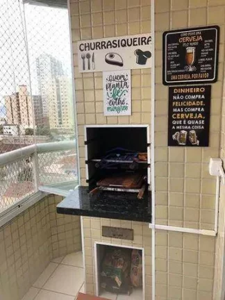 Imagem Apartamento com 2 dormitórios à venda, 75 m² por R$ 440.000,00 - Guilhermina - Praia Grande/SP