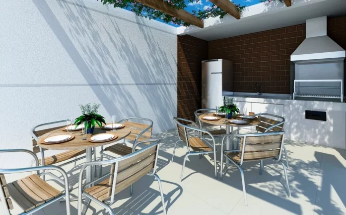 Imagem Apartamento de luxo no Jardim Santo André: 3 quartos, 3 suítes, 4 banheiros, 3 vagas de garagem e 133m² de área no Residencial Piemonte.