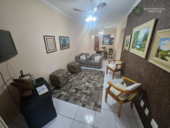 Imagem Apartamento com 2 dormitórios à venda, 82 m² por R$ 450.000 - Vila Guilhermina - Praia Grande/SP