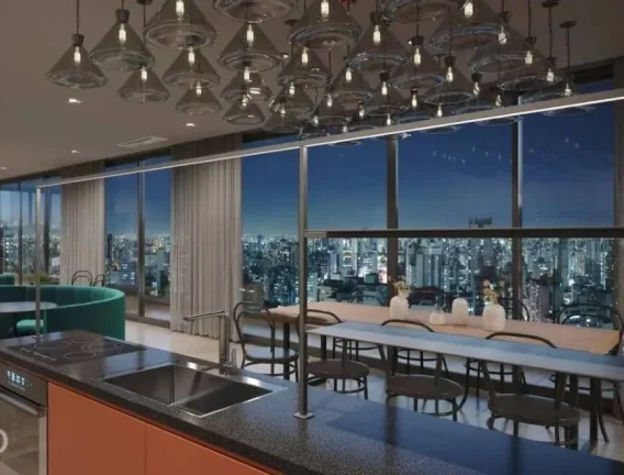 Imagem Apartamento Mobiliado Paraíso - 25M², 1 Dorm, Varanda Envidraçada.