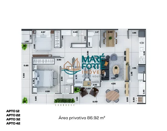 Imagem Lançamento com aptos de 03 dormitórios, com linda arquitetura e fino acabamento!