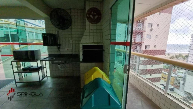 Imagem Apartamento com 1 dormitório à venda, 52 m² por R$ 352.000,00 - Tupi - Praia Grande/SP