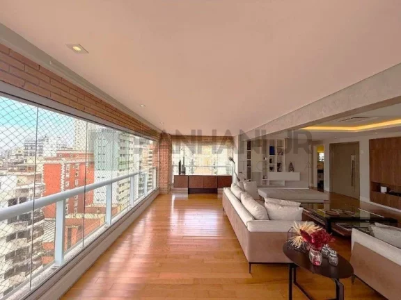 Imagem Apartamento de altp padrão no Jardim Paulista: 3 quartos, 3 suítes, 3 salas, 4 banheiros, 4 vagas, 205m² - São Paulo-SP.