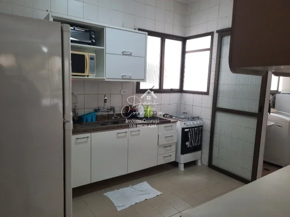 Imagem Imperdível Apartamento para Locação em Guarujá-SP, Pitangueiras: 3 Quartos, 1 Suíte, 2 Salas, 2 Banheiros, 1 Vaga de Garagem - 107m²!