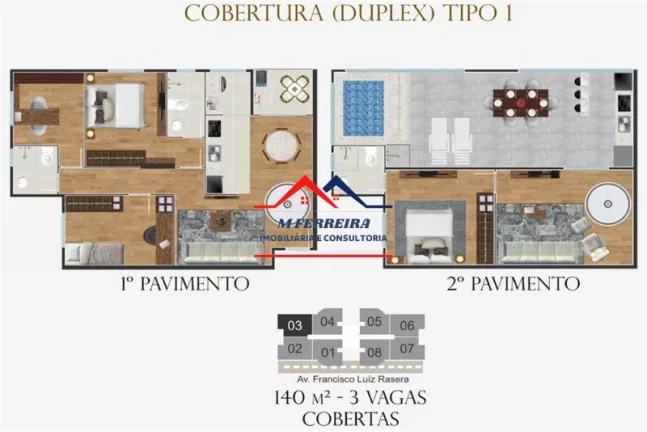 Imagem Apartamento com 3 Quartos à Venda, 70 m² em água Branca - Piracicaba