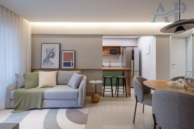 Imagem Apartamento na Guilhermina em Praia Grande Mobiliado e Decorado