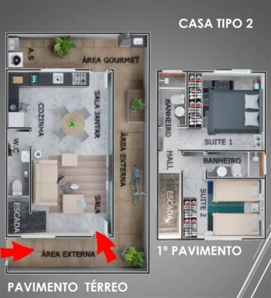 Imagem CASA COM 107 m² - GUILHERMINA - PRAIA GRANDE SP