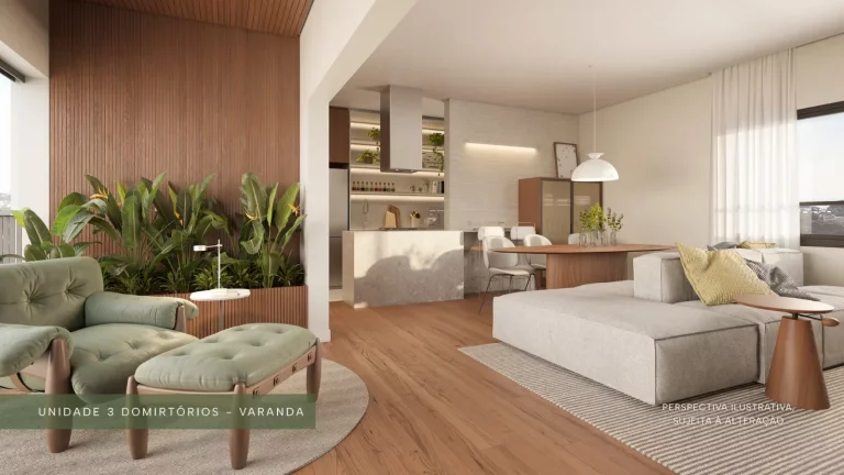 Imagem Apartamento 3 Dormitórios – 129,5 m² – Projeto Flora, Atibaia