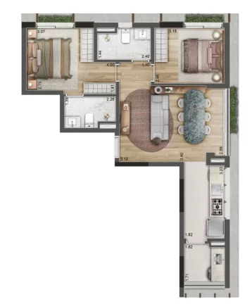Imagem Apartamento em Itaim Bibi - São Paulo SP
