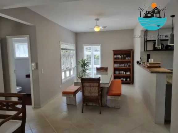 Imagem Casa em Juquehy para Alugar Temporada com, 4 dormitórios, 2 suítes, 150m da praia - Acomodação 10 pessoas | Juquehy Imobiliária