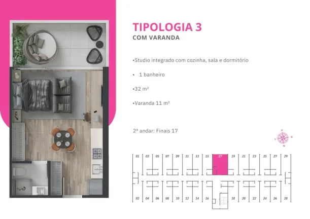 Imagem Studio para Venda em Florianópolis / SC no bairro Vargem Grande