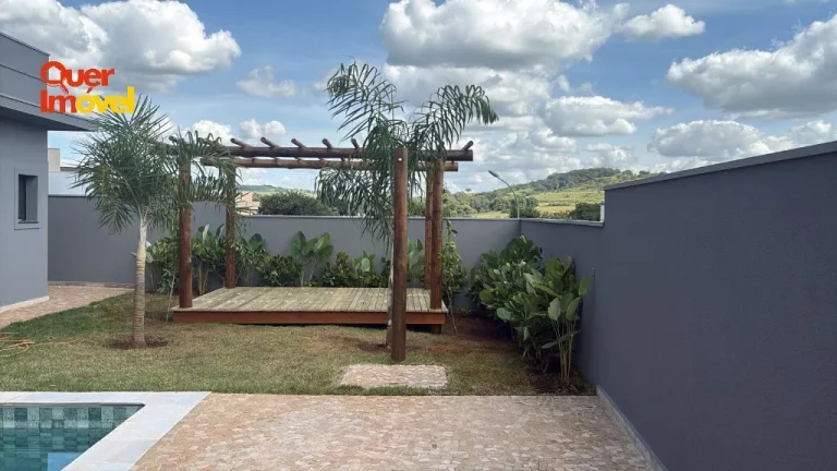 Imagem Casa de Luxo em Condomínio à Venda em Ribeirão Preto-SP no Bairro Bonfim Paulista: 3 Quartos, 3 Suítes, 1 Sala, 4 Banheiros, 4 Vagas, 180m².