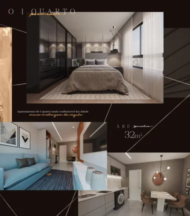 Imagem Apartamento de 1 quarto Alto Padrão no Centro de Curitiba