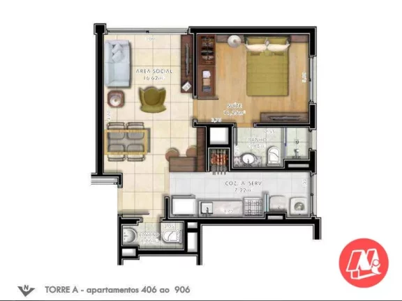 Imagem No Passo da Areia, 2 suites, 2 vagas e infraestrutura.
