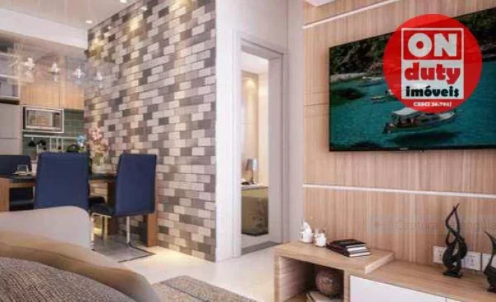 Imagem CREDLAR Prédio com Lazer Apartamento com 2 dormitórios à venda, 46 m² a partir R$ 349.500 - Parque São Vicente - São Vicente/SP