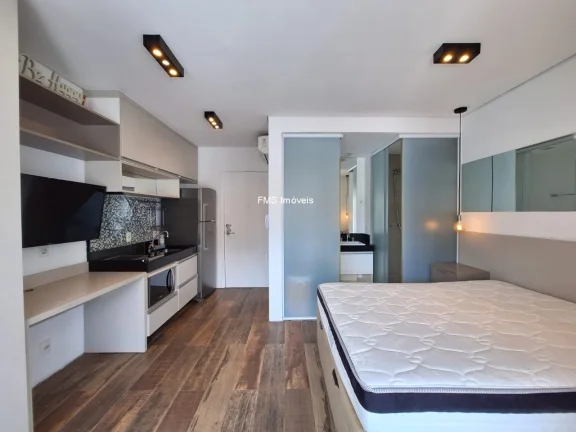 Imagem Studio de luxo à venda na Vila Olímpia, São Paulo-SP: 1 quarto, 1 suíte, 1 sala, 1 banheiro, 1 vaga, 25m². Venha conferir!