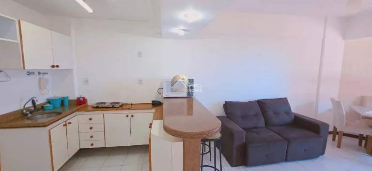 Imagem Alugo apto 1/4 mobiliado na Pituba, 60 m², vista mar+cidade, vaga numerada, condomínio fechado com