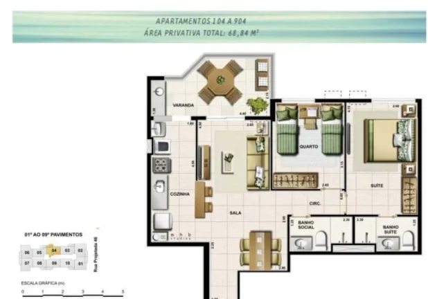 Imagem Imperdível oportunidade de adquirir apartamento de 3 quartos no Recreio dos Bandeirantes, Rio de Janeiro-RJ!