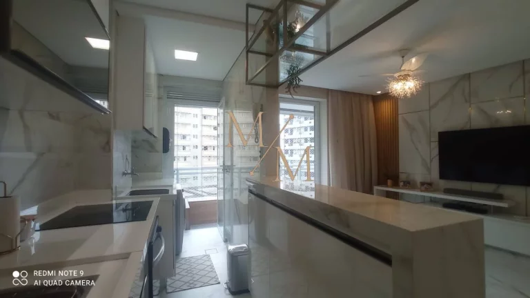Imagem Apartamento frente a praia com 2 suítes, varanda gourmet, na Pompeia.