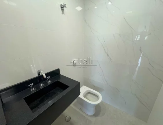 Imagem Sobrado com 170 M² com 3 dormitórios suítes, sala, lavabo, cozinha, área de serviços, churrasqu...