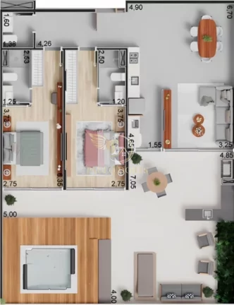 Imagem APARTAMENTO DE ALTO PADRÃO FRENTE MAR NO ITAGUÁ EM UBATUBA-SP