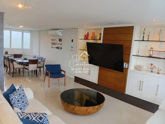 Imagem Cobertura de luxo à venda em Guarujá-SP, Morro Sorocotuba: 4 quartos, 4 suítes, 2 salas, 6 banheiros, 4 vagas, 255m².